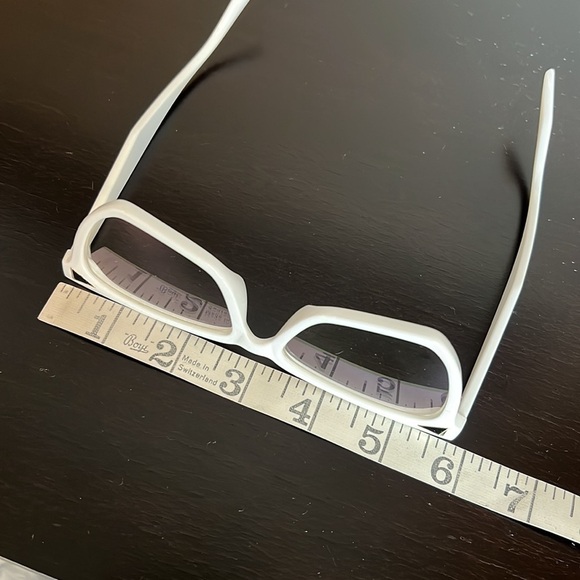Computer glasses, white acrylic frame, new never worn - Picture 3 of 6